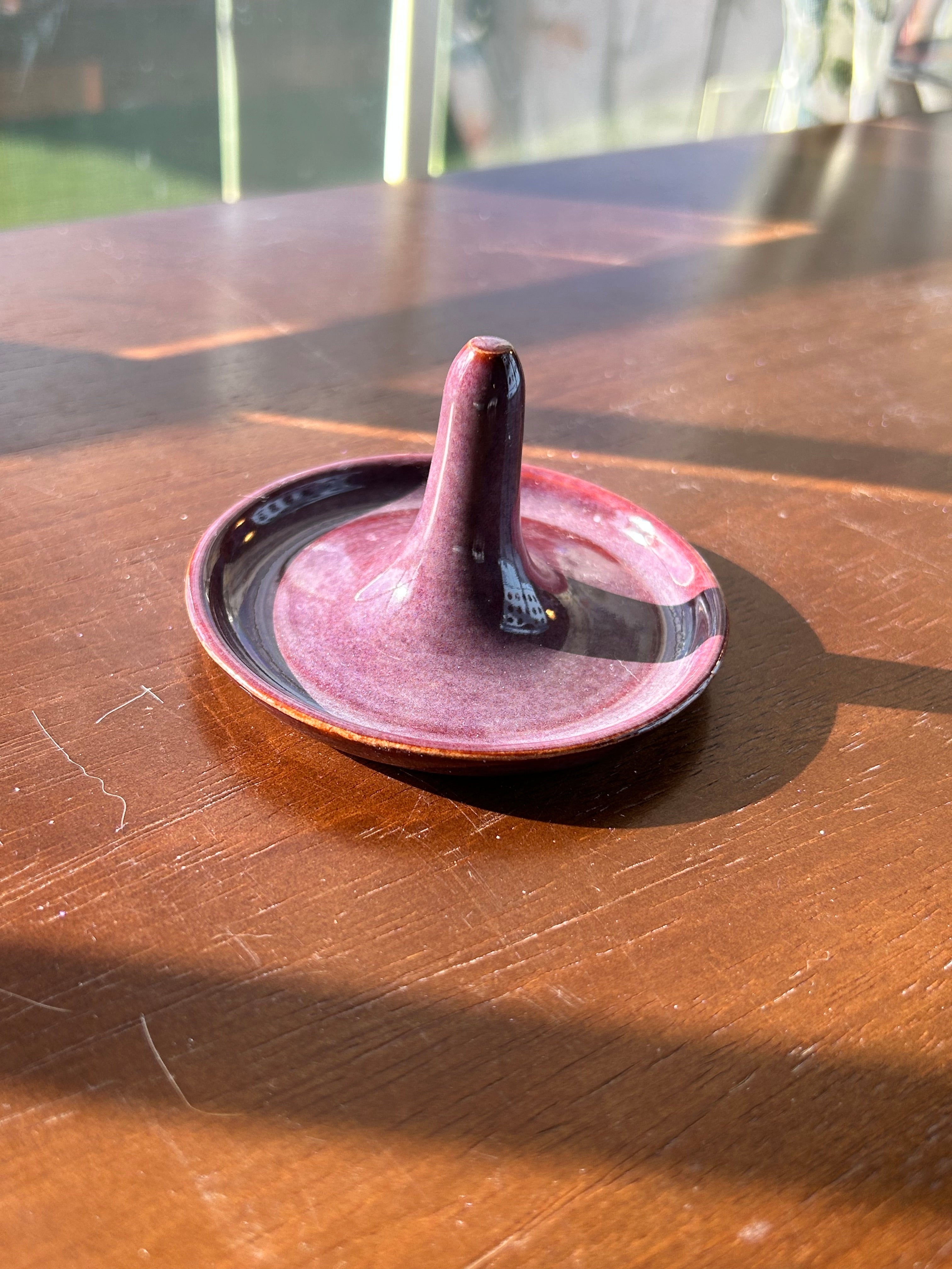 Purple ring holder