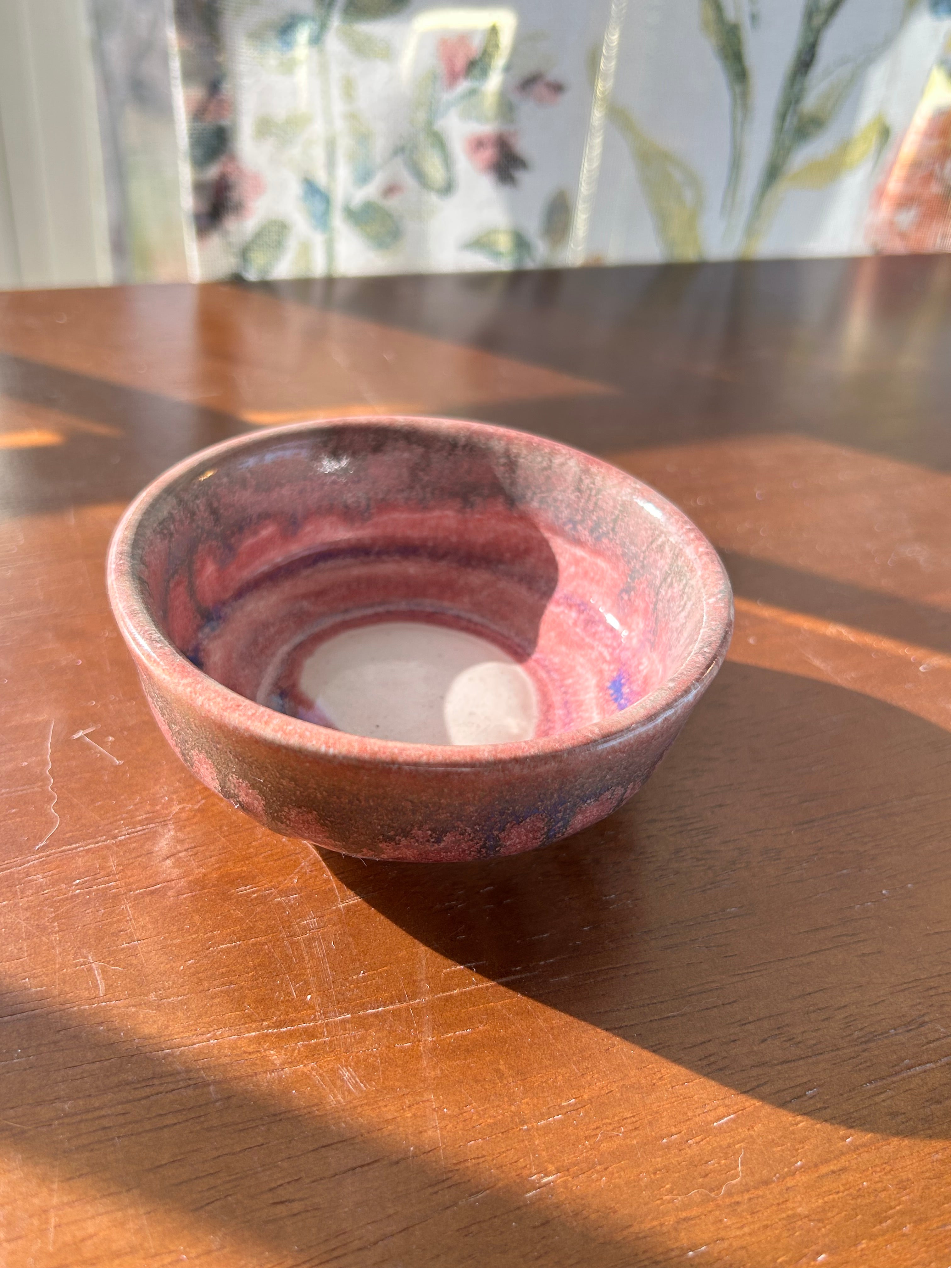 Pink trinket dish