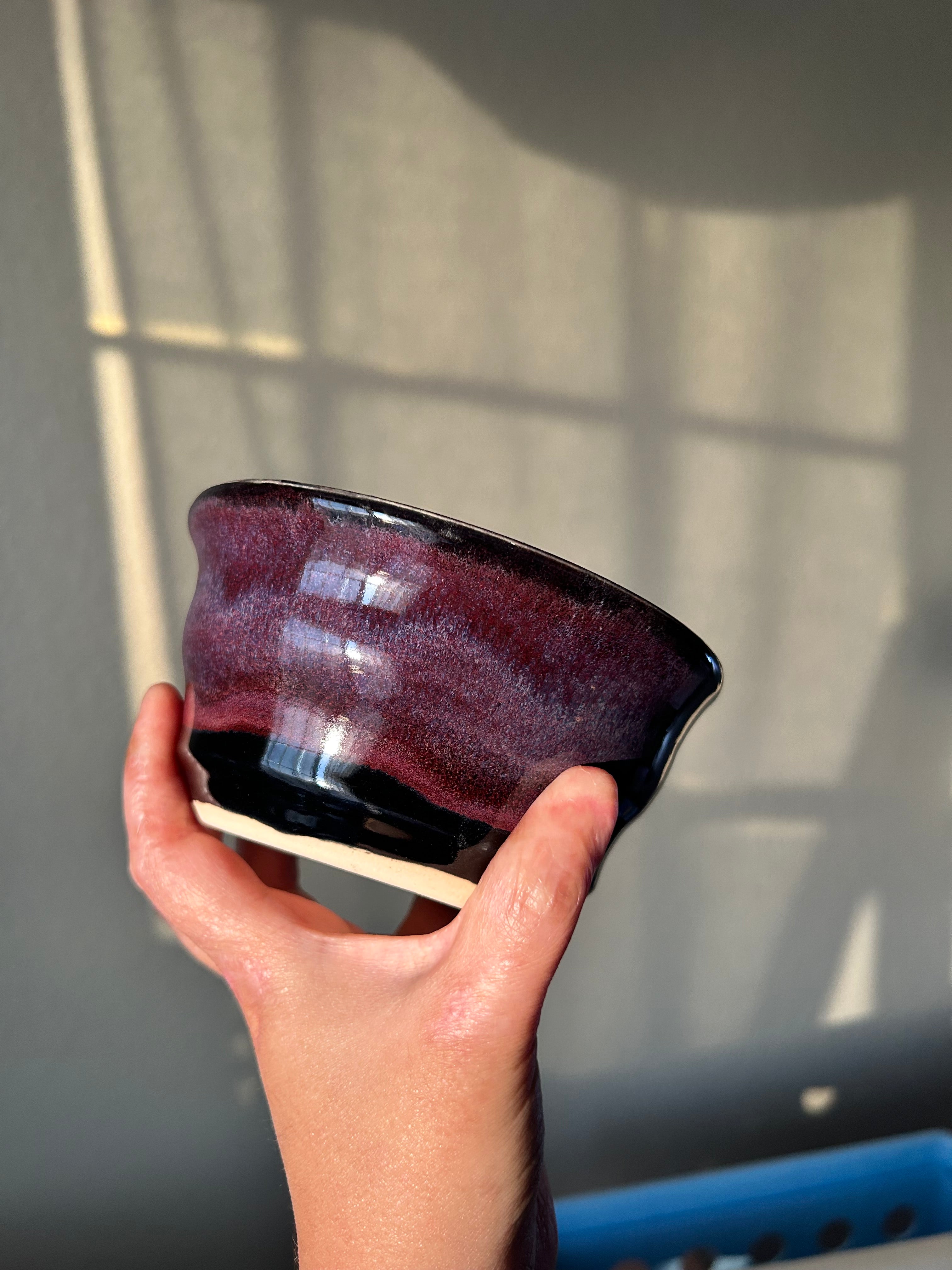 Purple bubble bowl