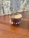 Minty pink candle