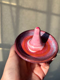 Pink ring holder